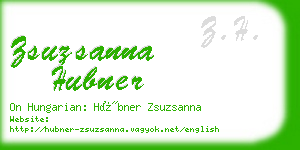 zsuzsanna hubner business card